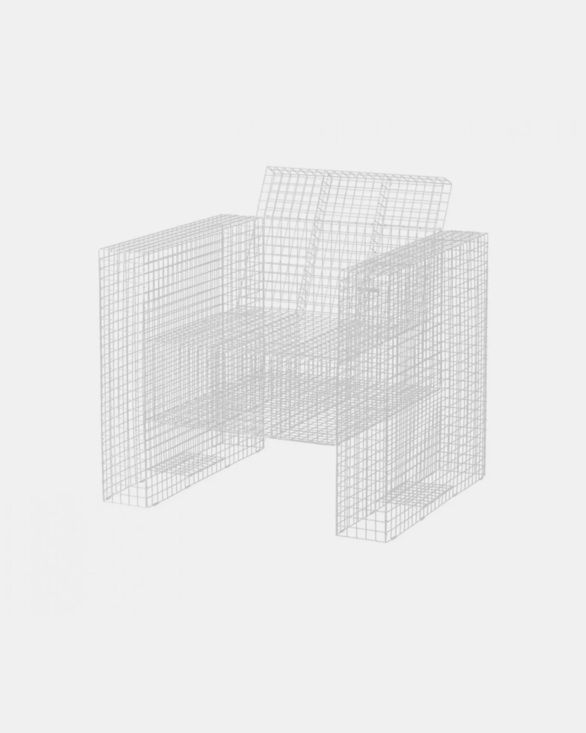 Wire Loungechair White by Kalager Design